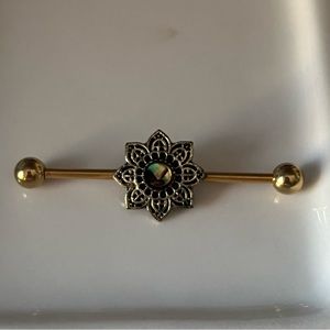 Industrial bar earring